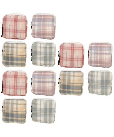 Mobestech 12 STK mini storage bag Travel menstrual bag Small period pocket bag for menstrual cup period pocket wallet Tool box Miss cotton cotton