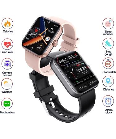 MEFFEE Painless Blood Glucose Monitoring Smart Watch - All-day Heart Rate and Blood Pressure Monitoring - Bluetooth-enabled Fashion Watch for Body Health - Black - Buy Online on GoSupps.com