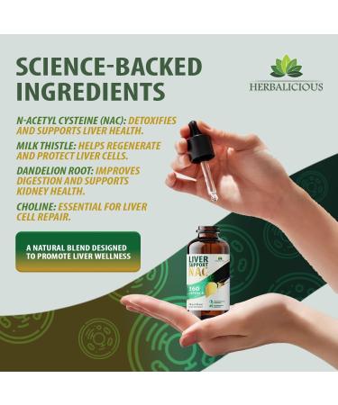 Liver Support NAC 360 Defense Liquid Liver Health with NAC Milk Thistle Dandelion Chicory Turmeric Chanca Piedra Beet Root & Zinc Supports Liver Detox Cleanse & Cellular Health 4 Fl Oz 4 fl.Oz - Buy Online on GoSupps.com