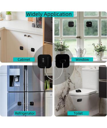 2 Pack Refrigerator Lock - Heavy Duty Combination Fridge Lock Child/Baby Proofing Lock for Cabinets Closets Drawers Window and More Easy Install and Use (Black) - Buy Online on GoSupps.com