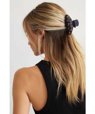 LILIE&WHITE Acrylic Hair Clips For Women Cherry Hair Clip Black Hair Clips With The Rhinestone Pattern In Red Cherry Hair Clip With Claw Hair Clips For Thick Hair Strong Hair Fix Claw Clips HC21221B - Buy Online on GoSupps.com