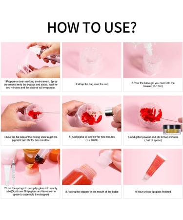 Lip Cream Making Kit Handmade Moisturizing Lip Gloss Set Craft Moisturizing Lip Gloss Set for Women Girls and Teens Gift for Women Girls Teenage Princesses and Amateurs - Buy Online on GoSupps.com