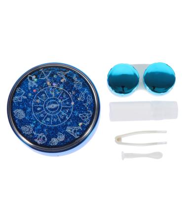 Beaupretty 1 set of colored contact lenses travel case for contact lenses tweezers for contact lens holder contact case eye contact holder eye contact case travel care makeup remover plastic