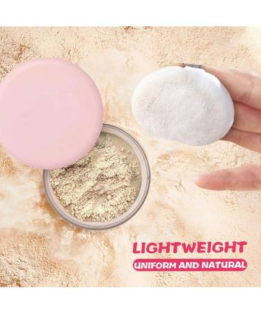 SHEMINES Blurring Setting Powder Beauty Pink Setting Powder Waterproof Setting Powder Lightweight Texture Beauty Blurring Setting Powder Suitable for All Skin Tones - Buy Online on GoSupps.com