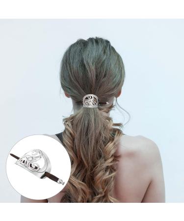 SHERCHPRY 1pc Hairpin Viking Hair Pin asian hair sticks hair barrettes for women Hair Clip Hair Stick Barrette Alloy Hair Sticks hair pin Mother turtle shell Zinc alloy ethnic style - Buy Online on GoSupps.com