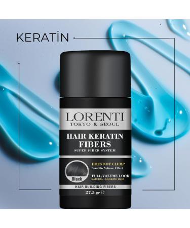 LORENTI TOKYO & SEOUL Keratin Hair Fibers | No Clump Full Volume | Nourishing Black Hair Pomade Fiber - International Shipping - Buy Online on GoSupps.com