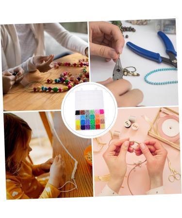 Abaodam Locket 1 Box Beads Crafts Spacer Bead Jewelry Accessories Bracelet DIY Bead Bracelet Making Supplies Bracelet DIY Supplies DIY Craft Charms Crafting Supplies Polymer Clay Wafer - Buy Online on GoSupps.com