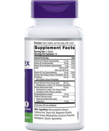 Buy Natrol Memory Complex 60 Tablets - Enhance Focus & Cognitive Support - Buy Online on GoSupps.com