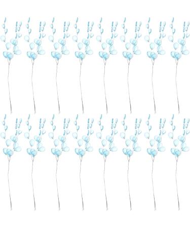VOSAREA Flower Stems 50 Stems Artificial Bouquets with Acrylic Bead Drops, Blue Floral Picks for Wedding DIY Crafts - 17cm - Buy Online on GoSupps.com