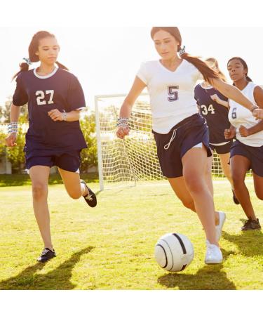 20 Soccer Hair Ties - Elastic Ribbon Ponytail Holders for Girls & Women | No Crease Hair Accessories for Football Team Members - Buy Online on GoSupps.com