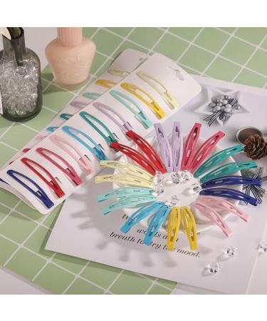 Funtopia 140 Pcs Colorful Metal Snap Hair Clips Barrettes for Women, Teens, Girls & Kids - No Slips | Hair Accessories - Buy Online on GoSupps.com