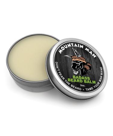 Badass Beard Care Beard Balm BergMan - Nourishing 2 oz Beard Balm for Soft Stylish Facial Hair | International Shipping Available - Buy Online on GoSupps.com