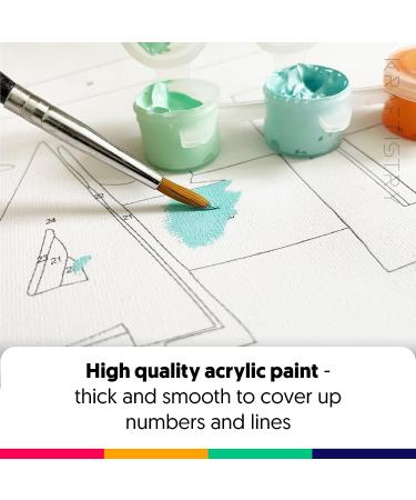 Kraftistry Paint by Number Italy - DIY Adults' Paint-by-Number Kit with Framed Canvas - 12x16 Adult Kit on Canvas - Buy Online on GoSupps.com