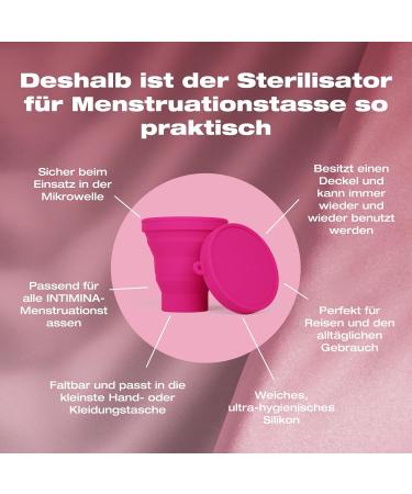 Intimina Sterilizer for Menstrual Cup | Portable & Folding Container for On-the-Go Hygiene - Buy Online on GoSupps.com