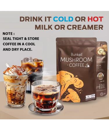 Mushroom Coffee Adaptogenic 6 Mushrooms with Lion's Mane Reishi Cordyceps Shiitake King Trumpet & Turkey Tail Instant Coffee Powder for Energy Digestion & Immune Support 30 Servings 6.35 Ounce (Pack of 1) - Buy Online on GoSupps.com