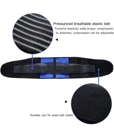 Plus Size Lower Back Brace S-6XL | Waist Support for Pain Relief | Double Pull Lumbar Decompression Belt | Stabilizes Lumbar Vertebrae | Blue Color - Buy Online on GoSupps.com