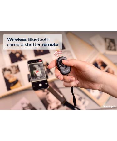 Photomyne Wireless Camera Shutter Clicker | Remote Control for iPhone & Android | Selfie Button with Wrist Strap - 1 Pack - Buy Online on GoSupps.com