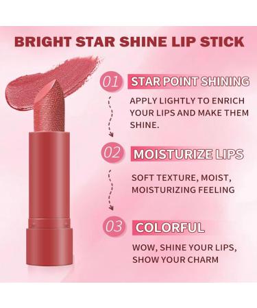  Ruwshuuk Iridescent Lipstick - Water-Resistant Lip Tint - Pack of 6 Moisturizing Travel Lipsticks Intense Color for Women - Buy Online on GoSupps.com