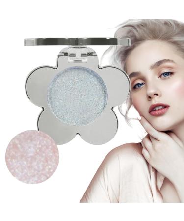 Eyeshadow Singles Travel Eyeshadow Palette - Eyeshadow Makeup Highlighter Matte Flower Shape Eye Shadow Long Lasting Wear Glitter Primer Palette Fovolat 204