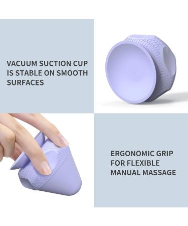Proiron Trigger Point Massage Ball | Fascia Fitness Device with Suction Cup for Muscle Pain Relief - Purple - Buy Online on GoSupps.com