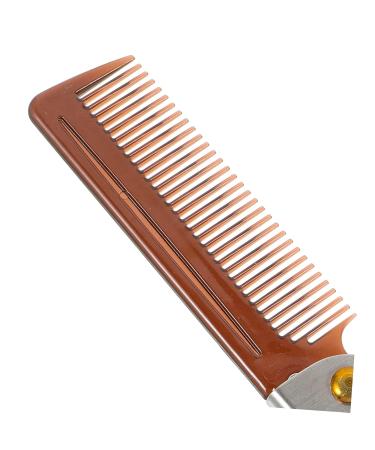 Frcolor Foldable Hair Comb & Beard Brush - Portable Stainless Steel Grooming Tool for Men | Salon Quality & Travel-Friendly - Buy Online on GoSupps.com