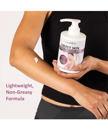 Reshape+ Crepey Skin Treatment Cream - Anti Aging Moisturizer with Collagen & Hyaluronic Acid for Face, Arms, Neck & Body - 15 Fl Oz - Buy Online on GoSupps.com