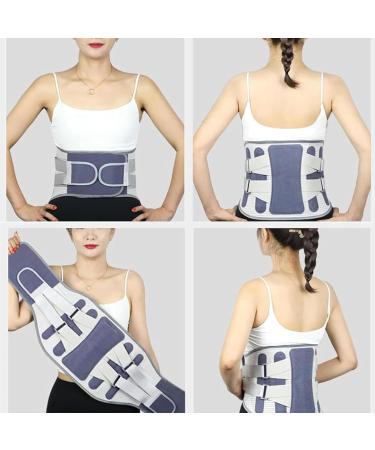 Back Support Brace | Lumbar Traction Device Waist Lumbar Lower Back Support Belt for Women Men Back Reliever Spinal Belt Back Relief Strap Blue O - Buy Online on GoSupps.com