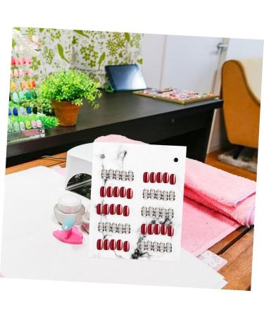 Nail Display Board Nail Color Chart Display Coloured Card Practice Color Sticks Nail Art Showing Holders Nail Art Showing Board Pegboard Display Stand Color Cards Magnetic Acrylic - Buy Online on GoSupps.com