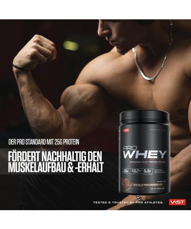 Vast Pro Whey Vanilla Ice Cream - 24g Premium Protein Powder for Muscle Building | Instantized Whey Isolate with BCAAs & EAAs - 900G - Buy Online on GoSupps.com
