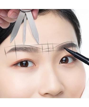3 Point Positioning Ruler Eyebrow Golden Ratio Caliper Accuracy Eyebrow Design Ruler for Precise Beauty Design - Buy Online on GoSupps.com