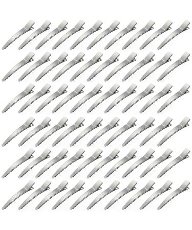 100 Pcs 2.36 Inch Metal Hair Clips for Women Styling Sectioning  Curl Hair Clips for Hair Salon  Barber  DIY  Silver