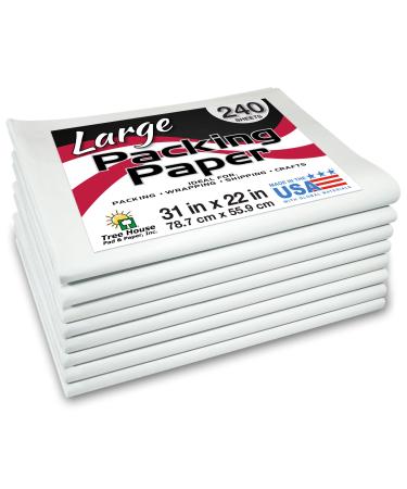 Packing Paper LARGE Sheets for Moving & Shipping, 240 Sheets of Newsprint, 31"x22", Made in the USA - Buy Online on GoSupps.com