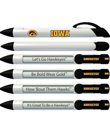 University of Iowa Hawkeyes Rotating Message Pens - 4 Pack (8039) - Officially Licensed - Buy Online on GoSupps.com