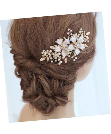 FRCOLOR Accessories Bridal Side Comb wedding hair side comb bridal hair comb gold flower Wedding comb Bride Insert Comb prom headpiece wedding hair accessories crystal rhinestones Comb - Buy Online on GoSupps.com