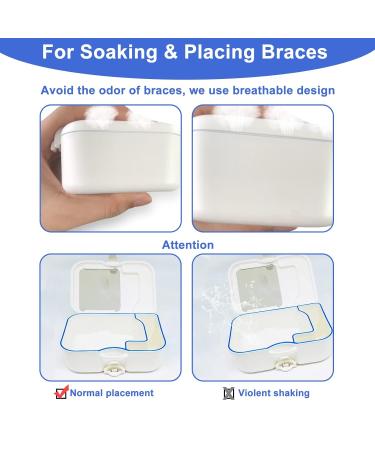 Denture Case with Cleaner Brush, Mirror & Retainer - Portable Travel Solution - Buy Online on GoSupps.com