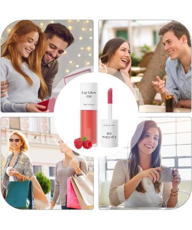  Njidher Tinted Lip Oil Tinted Moisturizing and Nourishing Lip Gloss | Beauty Care for School Wedding Travel Evening Autumn Winter - Buy Online on GoSupps.com