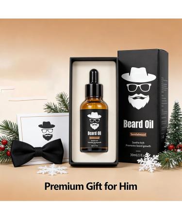  YSTJKD Men's Beard Oil Beard Growth Serum 30ml for daily beard care stimulates beard mustache and hair growth wood essential oil - Buy Online on GoSupps.com