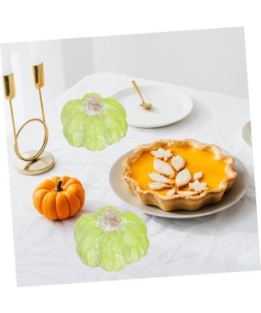 HOLIDYOYO 3pcs Pumpkin Decoration Autumn Rustic Pumpkin Desk Topper Figurines for Outdoors Fake Pumpkin Thanksgiving Day Pumpkin Ornament Decorative Pumpkin Ceramics Window Gift Greenx3pcs 13X13CMx3pcs - Buy Online on GoSupps.com