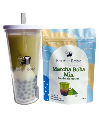Instant Bubble Tea Powder Drink Mix - 240g - Matcha