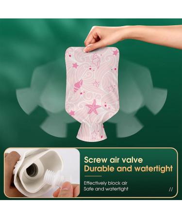 Comfort Heat Bottle with Lids - Seafared Pink Rubber Water Sac for Pain Relief Cramps & Hot/Cold Therapy - Buy Online on GoSupps.com
