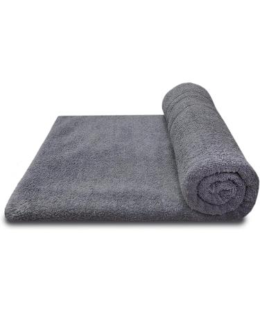 Zenith Luxury Extra Large SPA Bath Towel - 40x70 Inch, 600 GSM, 100% Cotton - Oversized Gray Charcoal Towel - Buy Online on GoSupps.com
