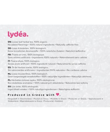 Lydea Organic Herbal Tea Hibiscus with Nettle Citrus & Herbs Loose Leaf Herbal Tea 150 g Sachet - Buy Online on GoSupps.com