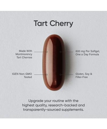 Sports Research Tart Cherry Concentrate 800 mg - 60 Softgels | Antioxidant & Recovery Aid - Buy Online on GoSupps.com