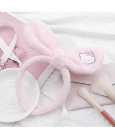 Cute Kitty Cat Spa Headband with Hair Clips for Women and Girls - Hello Kitty Design - Buy Online on GoSupps.com