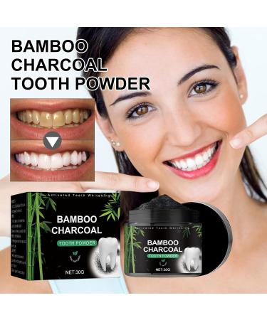 Natural Activated Carbon Tooth Whitening Powder - 2-Pack for Stain Removal & Fresh Breath - Buy Online on GoSupps.com