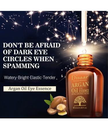 Argan Oil Eye Essence with Hyaluronic Acid | Anti-Wrinkle & Anti-Aging Eye Treatment - 25ml - Buy Online on GoSupps.com