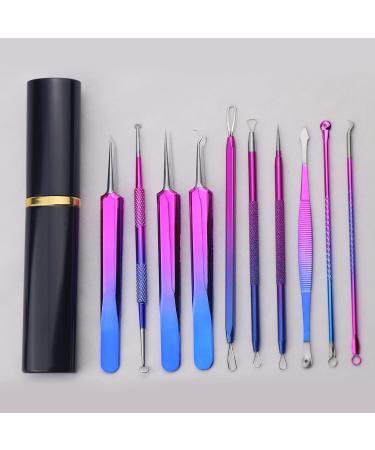 Layhou 10PCS Stainless steel Acne Removal Kit Blackhead Remover 10pcs Multicolor - Buy Online on GoSupps.com