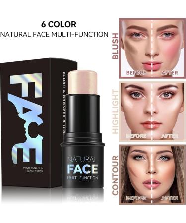 Cream Blush Stick Contour Stick Blush and Lip Makeup Stick Face Makeup for Cheeks Lips Eyes (3) - Buy Online on GoSupps.com