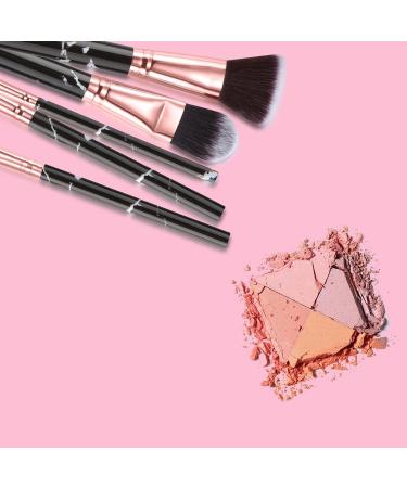 DUAIU 16PCS Vegan Synthetic Makeup Brushes Set with Black Marble Brush Holder and Gift Box - Buy Online on GoSupps.com