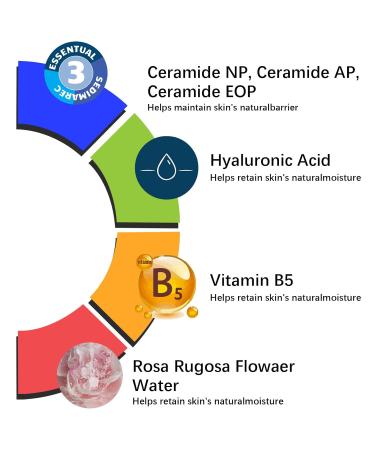 Rose Non-Foaming Hydrating Facial Cleanser with Ceramides - 16 FL OZ | Gentle Makeup Remover for Women | Family-Friendly Hydration & Purification - Buy Online on GoSupps.com